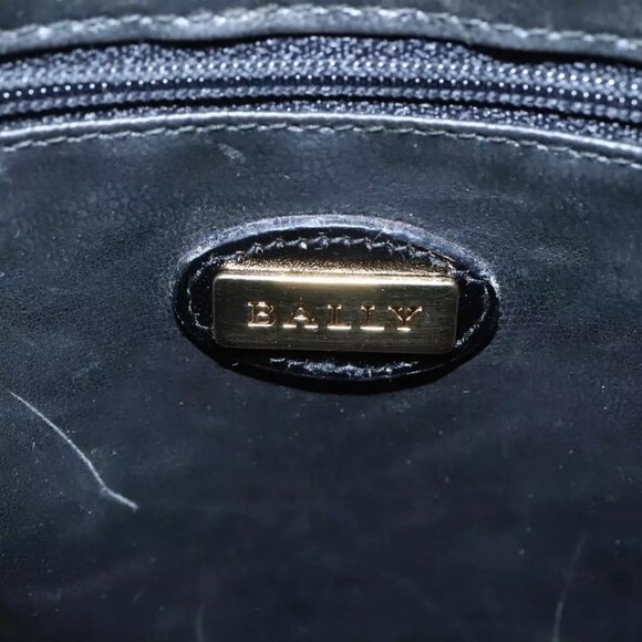 BALLY Shoulder Bag Leather Black Auth - Picture 14 of 16